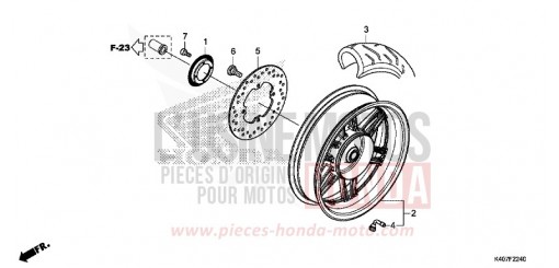 ROUE ARRIERE NSS125ADK de 2019